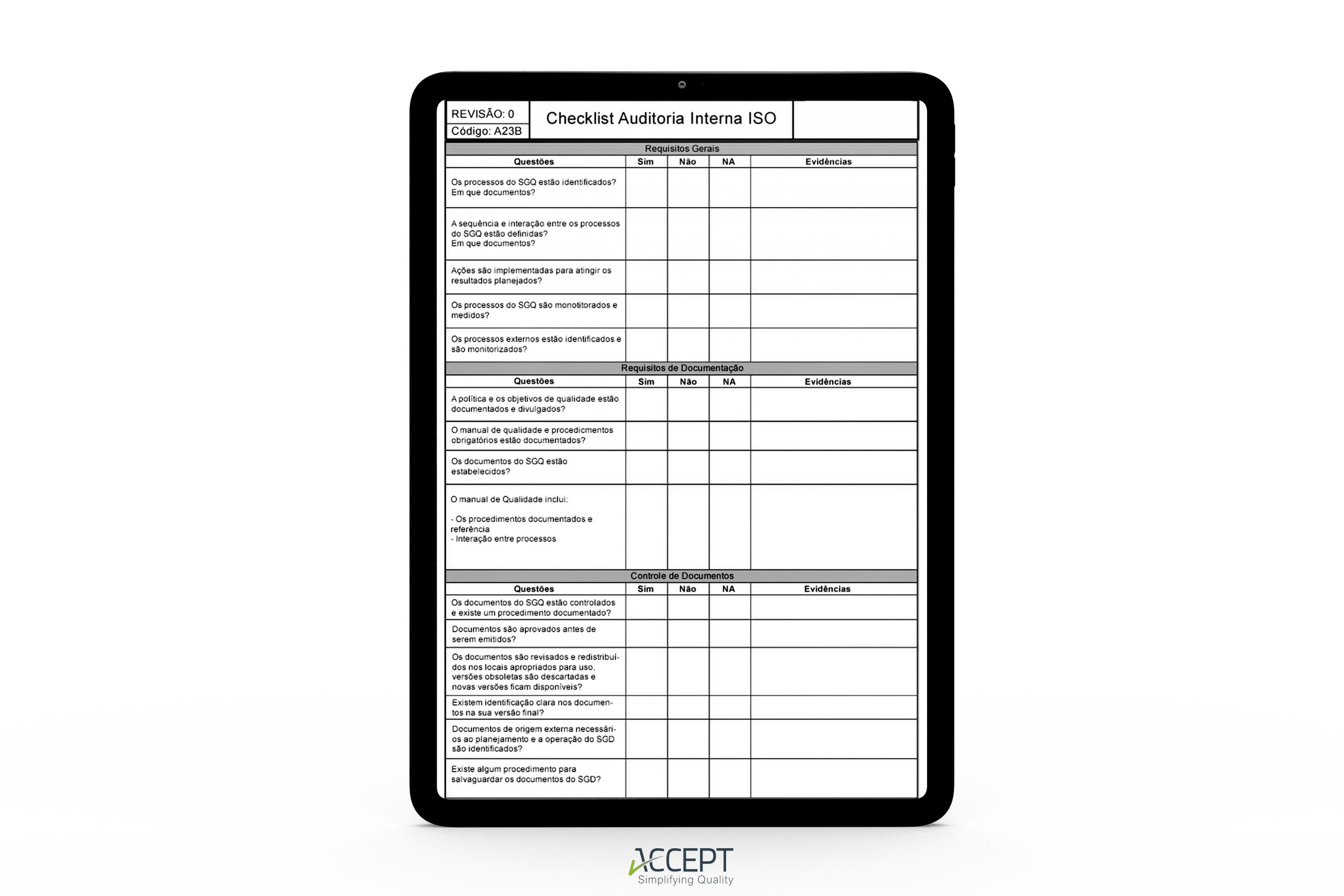 checklists na indústria de moldes