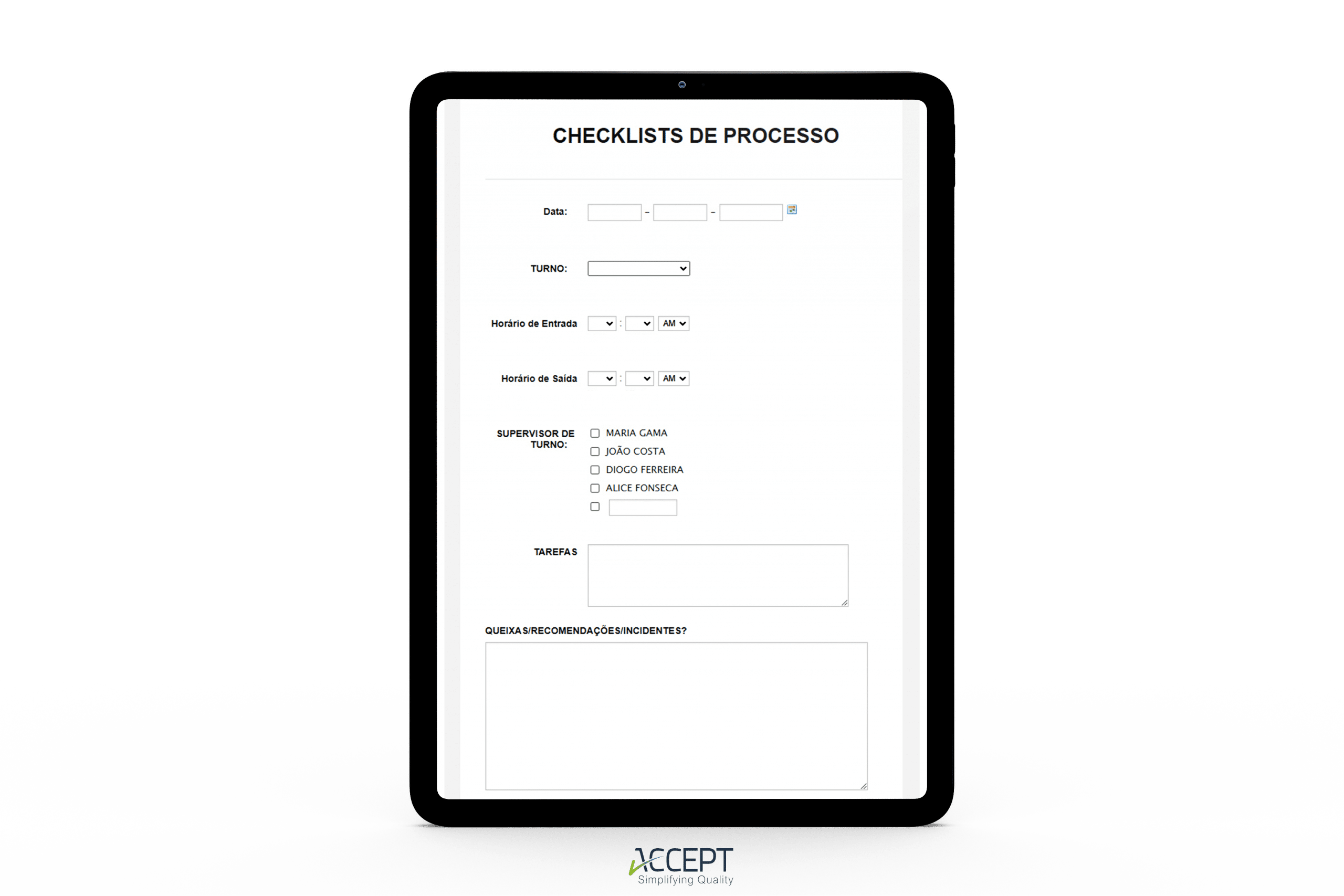 checklists na indústria de moldes