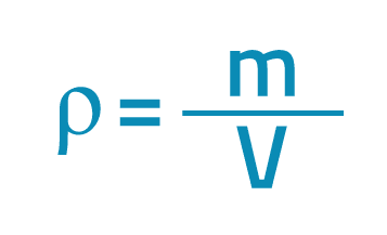Temperatura e massa volúmica - fórmula