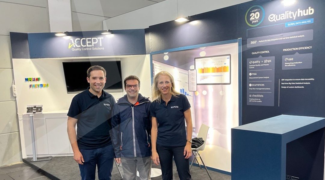 A equipa ACCEPT na feira Fakuma 2021